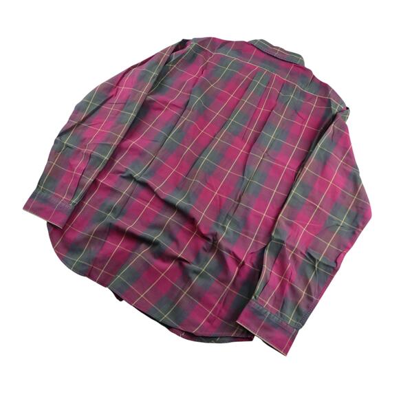 Ralph Lauren Red Plaid Button Up Long Sleeve Shirt Men's Large - Picture 7 of 7